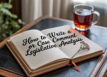 How to Write a Case Comment or Legislative Analysis